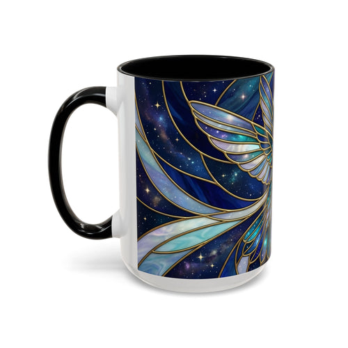 Sapphire Hummingbird Stained Glass Style Mug