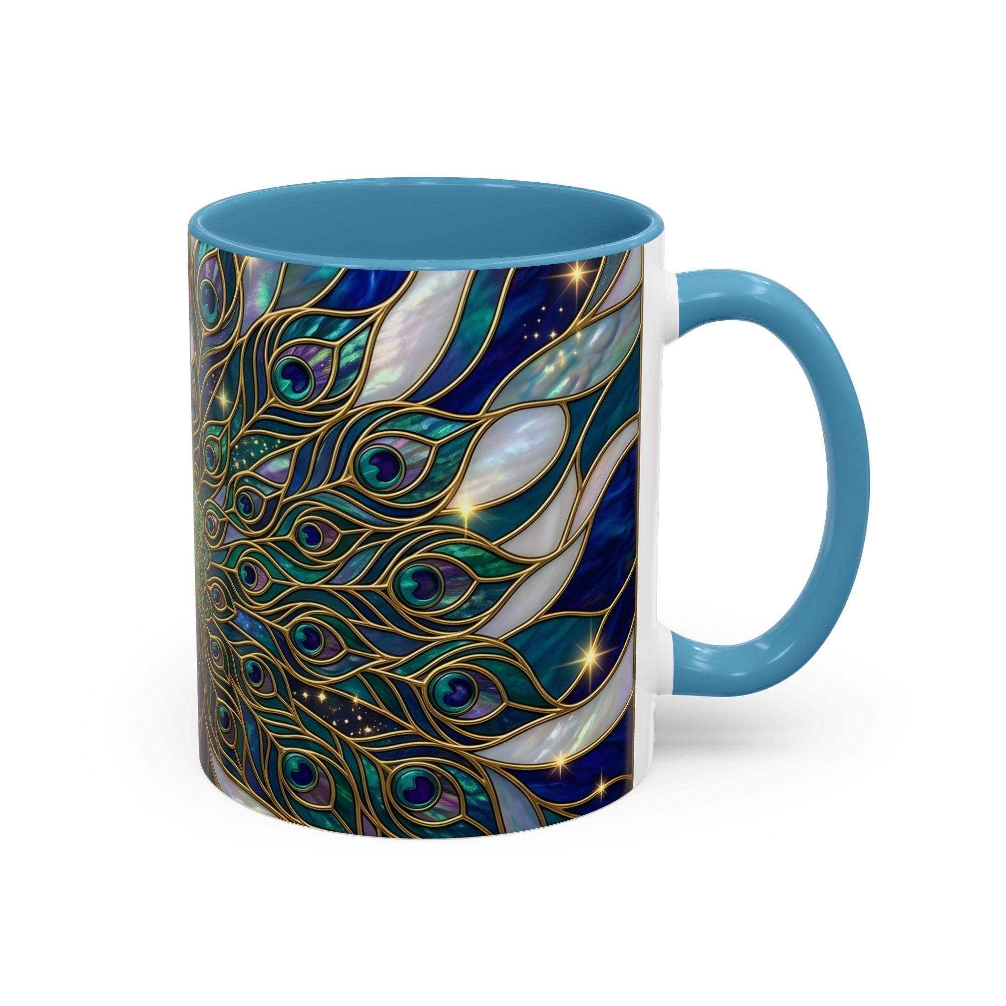 Peacock Stained Glass Mug
