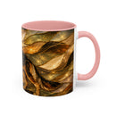Golden German Shepherd Stained Glass Style Mug