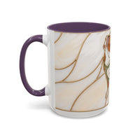 Custom Dog Portrait Stained Glass Style Mug