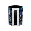 Mountain Guardian Great Pyrenees Stained Glass Style Mug