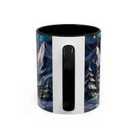 Mountain Guardian Great Pyrenees Stained Glass Style Mug