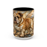 Regal Bulldog Stained Glass Style Mug