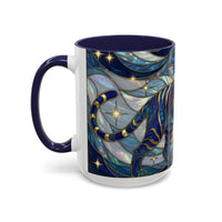 Sapphire Tiger Stained Glass Style Mug