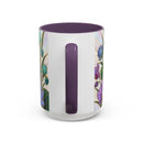 Blooming Peacock Stained Glass Style Mug