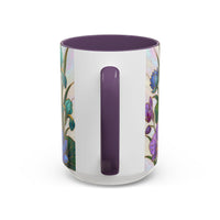 Blooming Peacock Stained Glass Style Mug