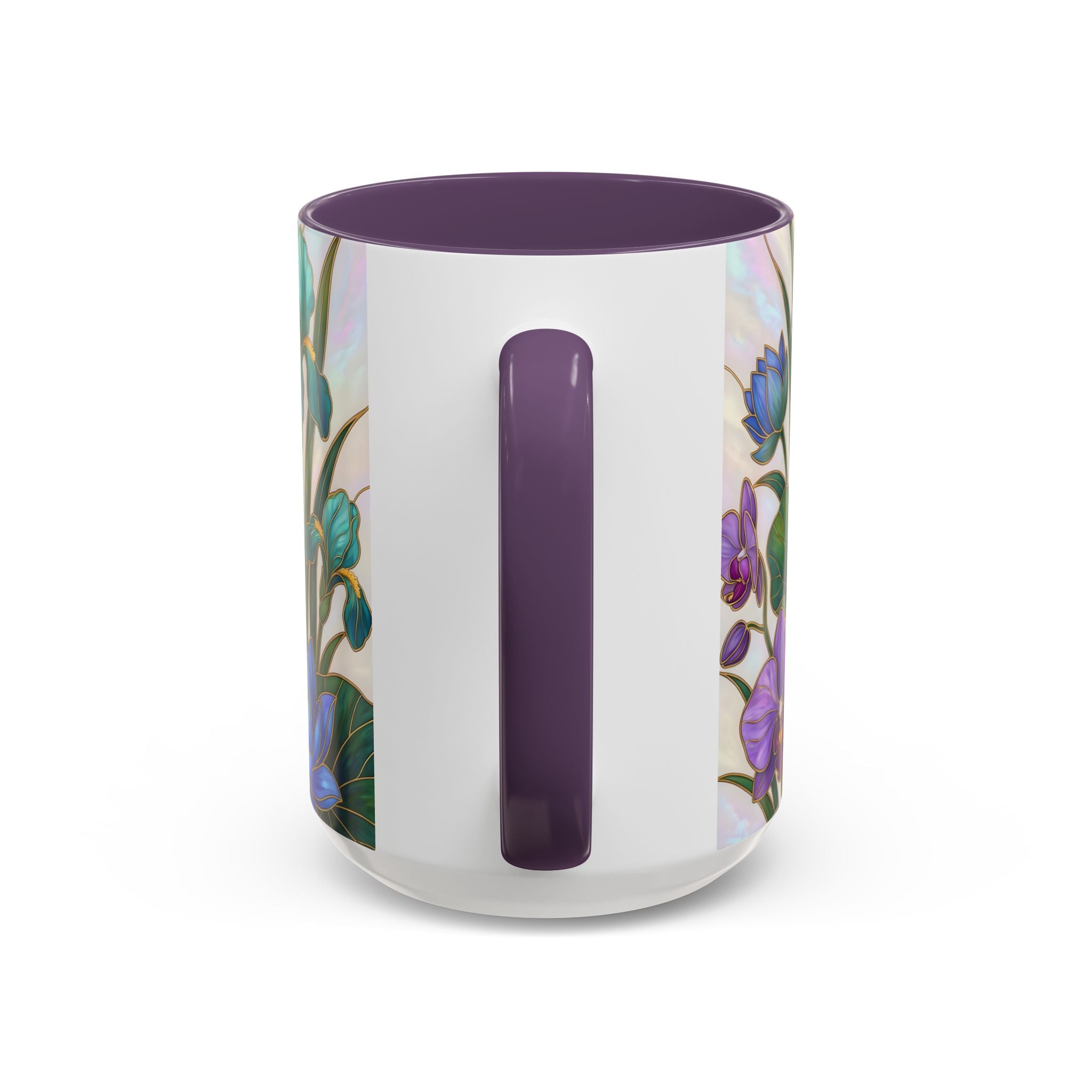 Blooming Peacock Stained Glass Style Mug