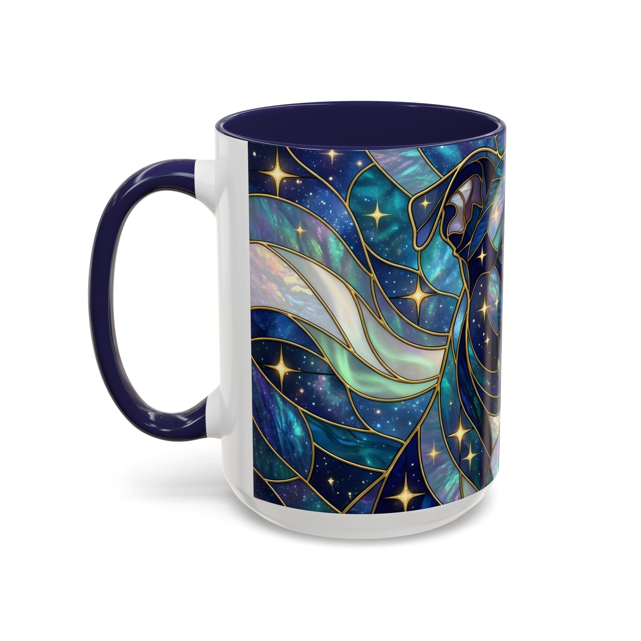 Celestial Staffy Stained Glass Style Mug