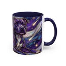 Cosmic Glow Staffy Stained Glass Style Mug