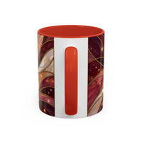 Rose Glow Hummingbird Stained Glass Style Mug