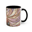 Pink Starlight Staffy Stained Glass Style Mug