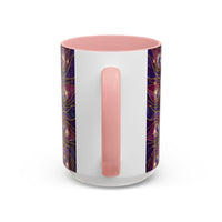 Purple Peacock Stained Glass Style Mug