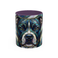 Aurora Glow Staffy Stained Glass Style Mug