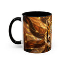 Amber Tiger Stained Glass Style Mug