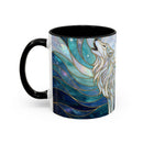 Moonlit Wolf Stained Glass Style Mug