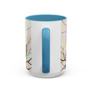 Minimal Peacock Stained Glass Style Mug