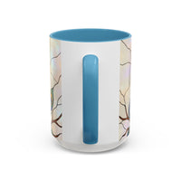 Minimal Peacock Stained Glass Style Mug