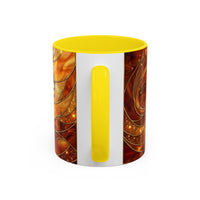 Wildfire Lion Stained Glass Mug