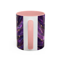 Amethyst Great Pyrenees Stained Glass Style Mug