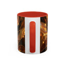 Amber Tiger Stained Glass Style Mug
