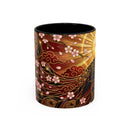 Sakura Peacock Stained Glass Style Mug