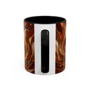 Ember Wolf Stained Glass Style Mug