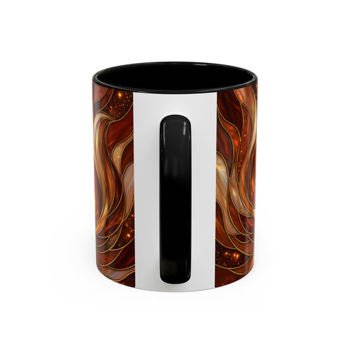 Ember Wolf Stained Glass Style Mug
