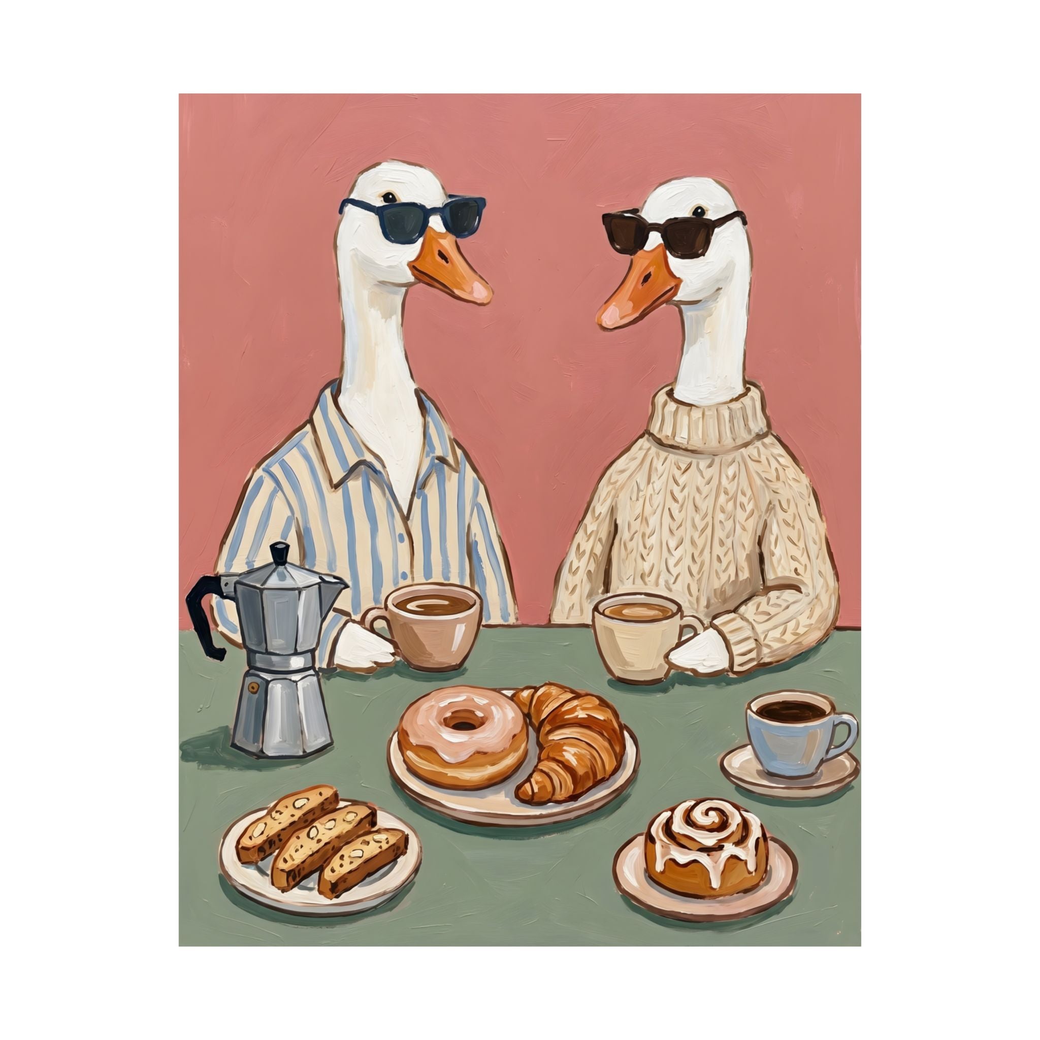 Goose Coffee Date Poster