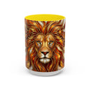 Majestic Lion Stained Glass Mug