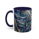 Storm Sky Wolf Stained Glass Style Mug