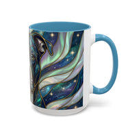 Aurora Glow Staffy Stained Glass Style Mug