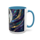 Moonlit Staffordshire Bull Terrier Stained Glass Style Mug