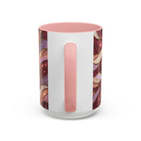 Rose Gold Wolf Stained Glass Style Mug