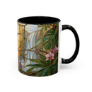 Tropical Hummingbird Stained Glass Style Mug