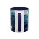 Moonlit Wolf Stained Glass Style Mug
