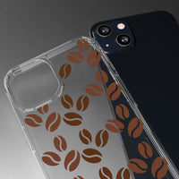 Coffee Beans Clear Phone Case