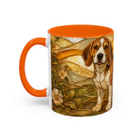 Blossom Beagle Stained Glass Style Mug
