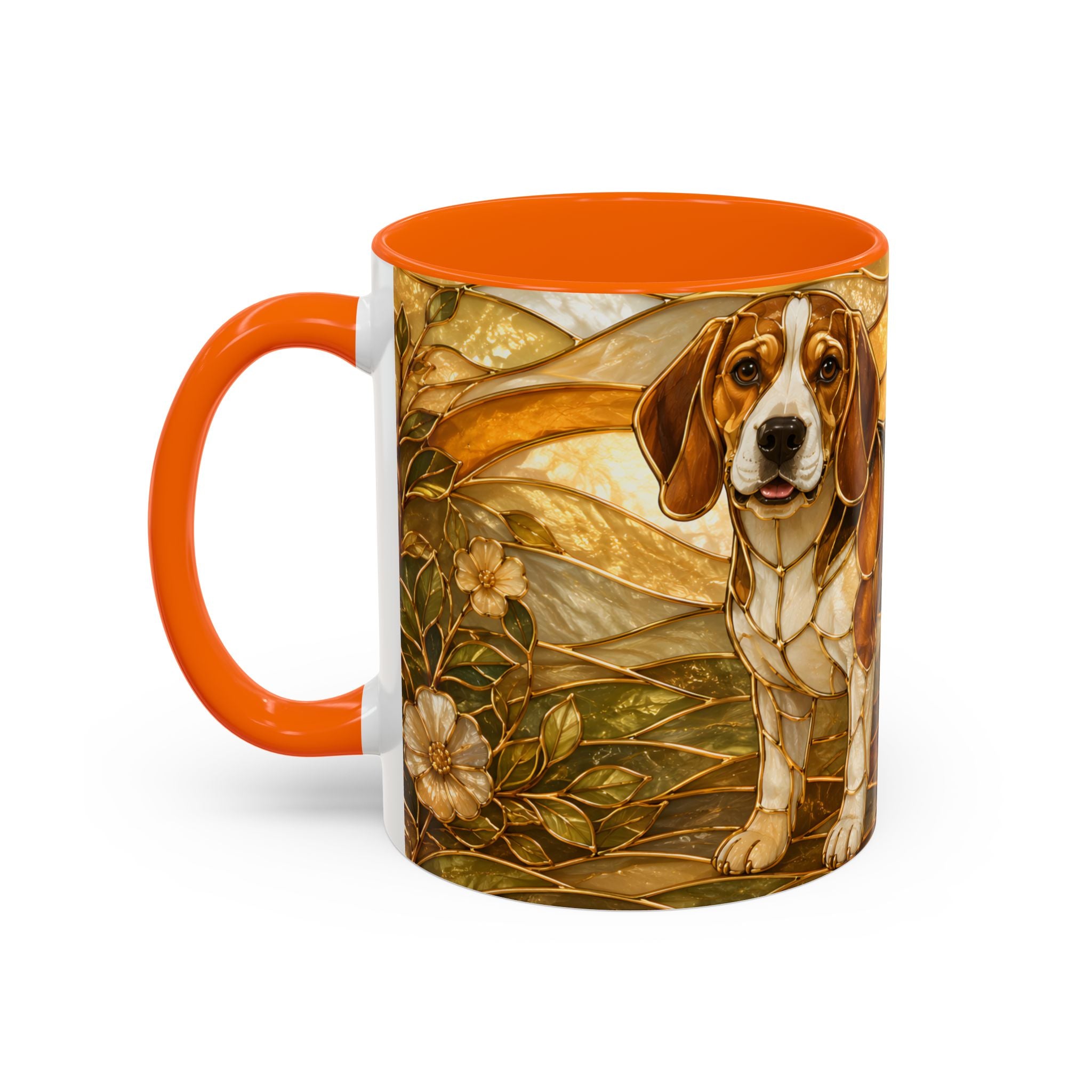 Blossom Beagle Stained Glass Style Mug