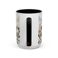 Classic Peacock Stained Glass Style Mug