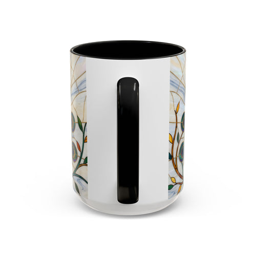 Classic Peacock Stained Glass Style Mug