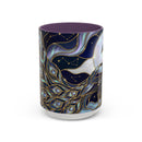 Lunar Peacock Stained Glass Style Mug