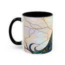 Minimal Peacock Stained Glass Style Mug
