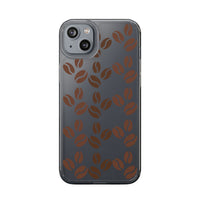Coffee Beans Clear Phone Case