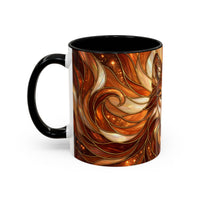 Ember Wolf Stained Glass Style Mug