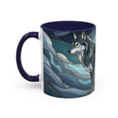Storm Wolf Stained Glass Style Mug