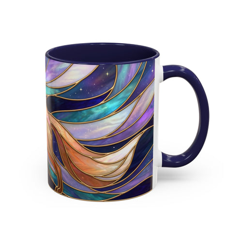 Aurora Fox Stained Glass Style Mug