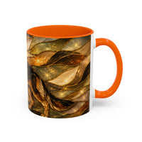 Golden German Shepherd Stained Glass Style Mug
