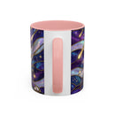 Cosmic Glow Staffy Stained Glass Style Mug