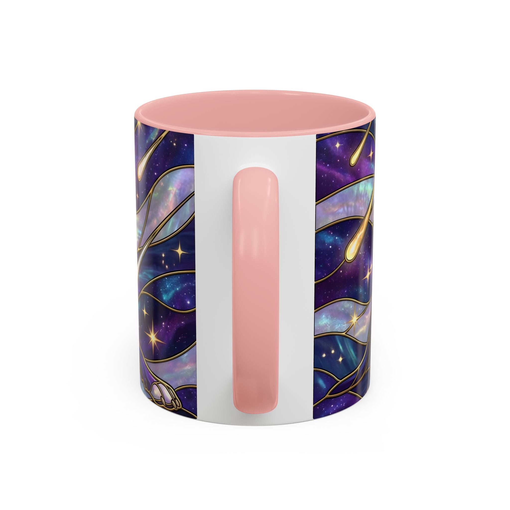 Cosmic Glow Staffy Stained Glass Style Mug