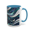 Moon Howl Wolf Stained Glass Style Mug